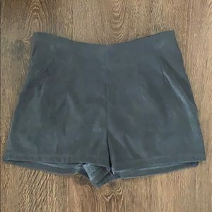 Suede grey shorts